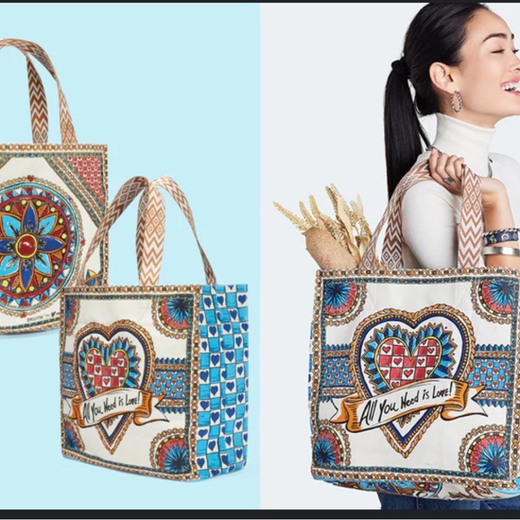 Handbags - Brighton believe in love tote bag shopping bag canvas  picnic reusable